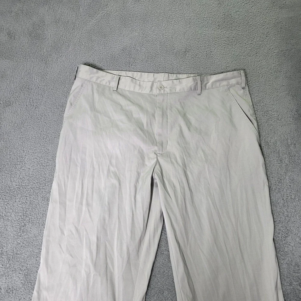 Nike Mens 38x30 Golf Pants Gray Dri-FIT Flat Front Performance Trousers